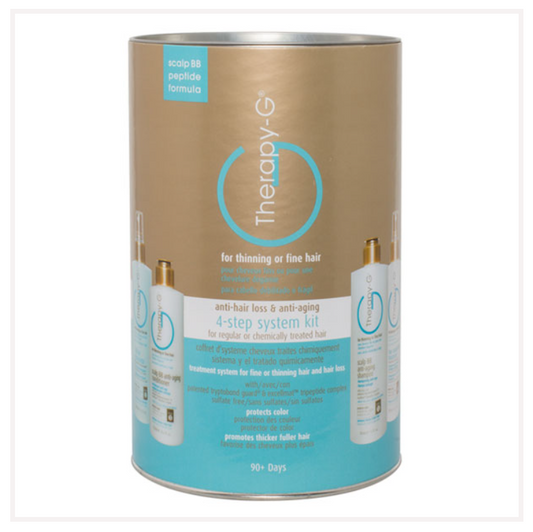 4-Step System Kit (90 DAY) Anti-Aging & Anti-Hair Loss (for Regular & Chemically Treated Hair)